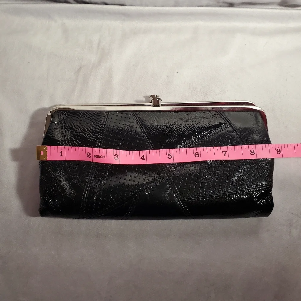 Hobo Lauren Clutch Wallet Multi Patch Leather